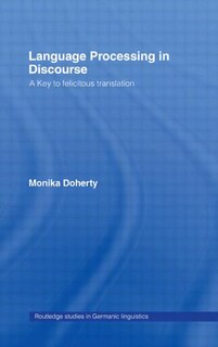 Front cover_Language Processing In Discourse
