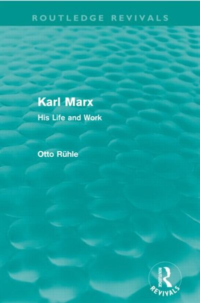 Front cover_Karl Marx (Routledge Revivals)