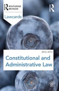 Couverture_Constitutional and Administrative Lawcards 2012-2013