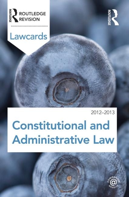 Couverture_Constitutional and Administrative Lawcards 2012-2013