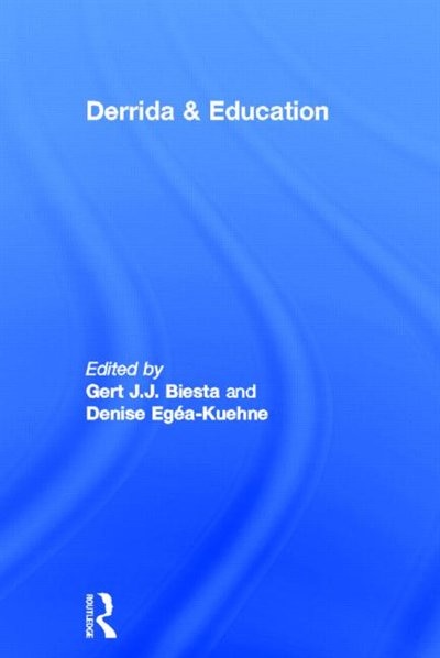 Front cover_Derrida And Education