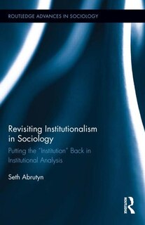 Front cover_Revisiting Institutionalism in Sociology