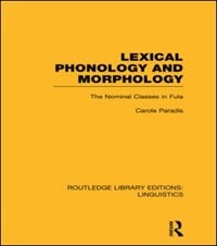 Couverture_Lexical Phonology and Morphology (RLE Linguistics A
