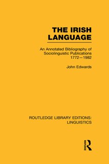 Front cover_The Irish Language (RLE Linguistics E