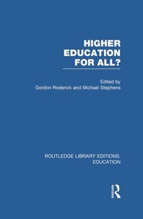 Couverture_Higher Education for All? (RLE Edu G)