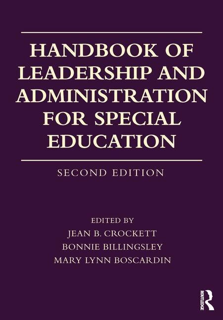 Front cover_Handbook Of Leadership And Administration For Special Education