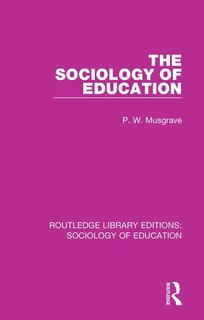 Couverture_The Sociology of Education