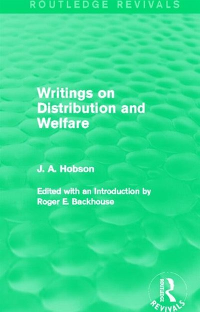 Couverture_Writings On Distribution And Welfare (routledge Revivals)