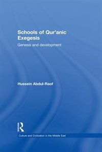 Couverture_Schools Of Qur'anic Exegesis