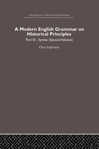 Front cover_A Modern English Grammar On Historical Principles