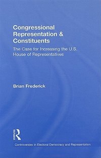 Couverture_Congressional Representation And Constituents
