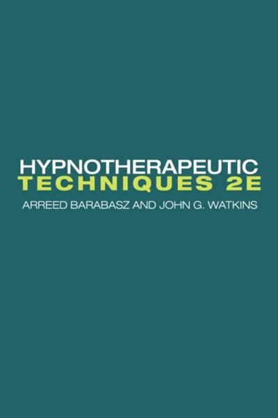 Front cover_Hypnotherapeutic Techniques