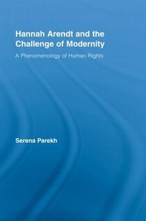 Couverture_Hannah Arendt and the Challenge of Modernity