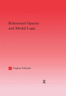 Front cover_Referential Opacity and Modal Logic