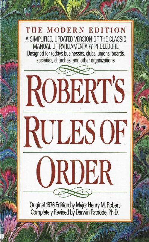 Front cover_Robert's Rules Of Order