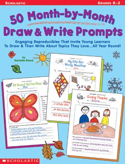 Front cover_50 Month-by-Month Draw and Write Prompts