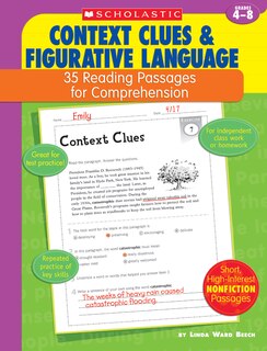 Front cover_Context Clues and Figurative Language: 35 Reading Passages for Comprehension: Grades 4-8