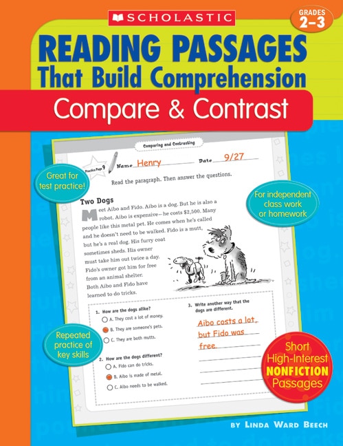 Front cover_Reading Passages That Build Comprehension: Compare and Contrast Grades 2-3