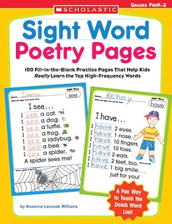 Front cover_Sight Word Poetry Pages