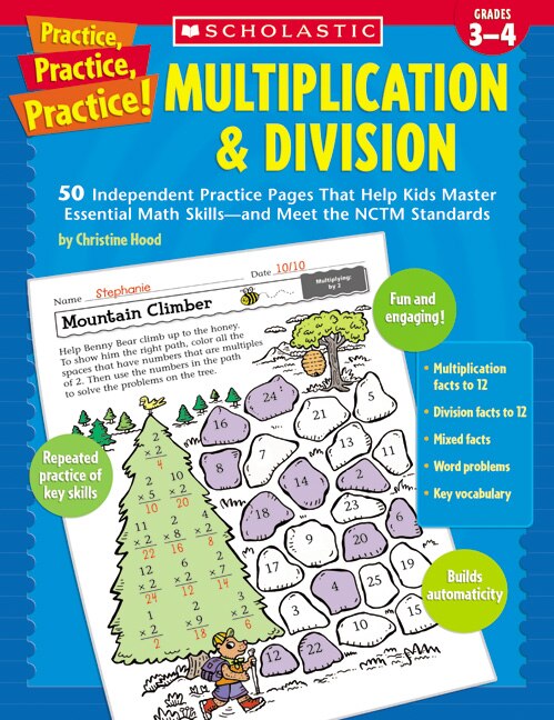 Front cover_Practice, Practice, Practice! Multiplication and Division