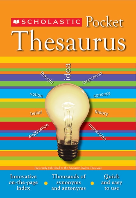 Front cover_Scholastic Pocket Thesaurus