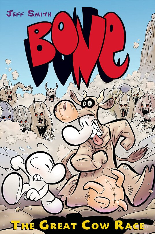 Front cover_The Great Cow Race: A Graphic Novel (Bone #2)