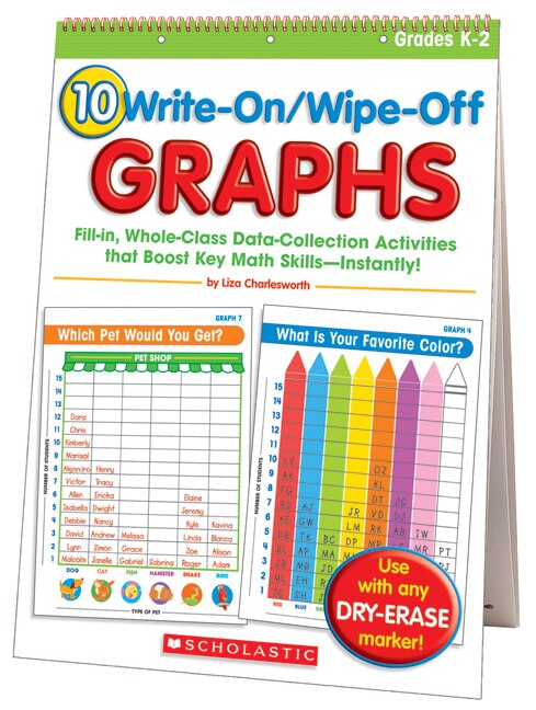 Front cover_10 Write-On/Wipe-Off Graphs Flip Chart