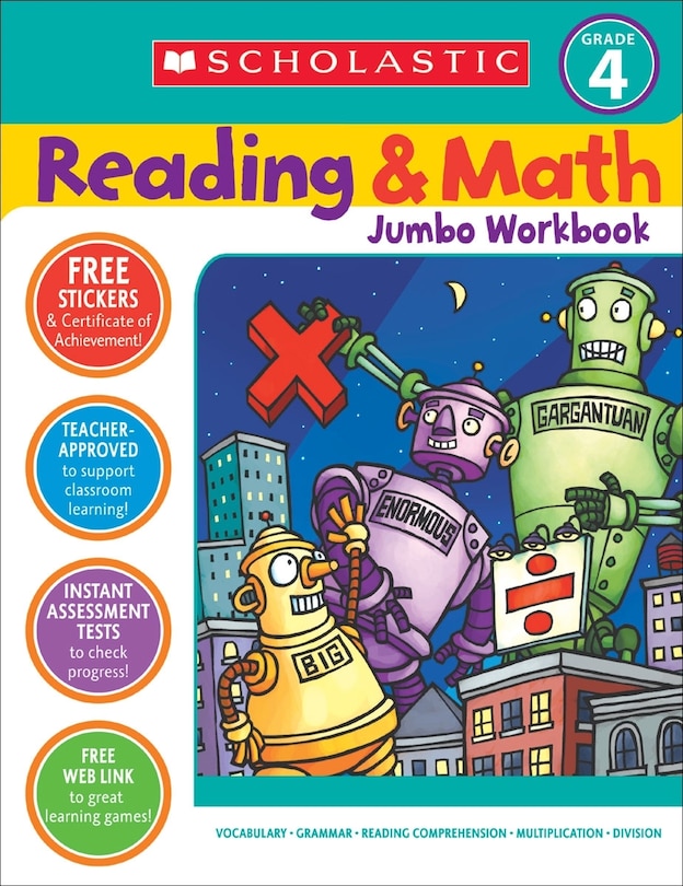 Front cover_Scholastic Success with Reading and Math Jumbo Workbook