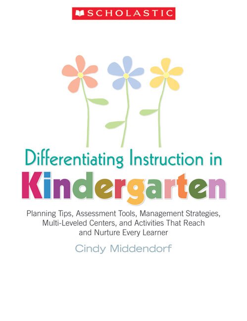 Front cover_Differentiating Instruction in Kindergarten