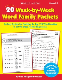 Front cover_20 Week By Week Word Family Packets