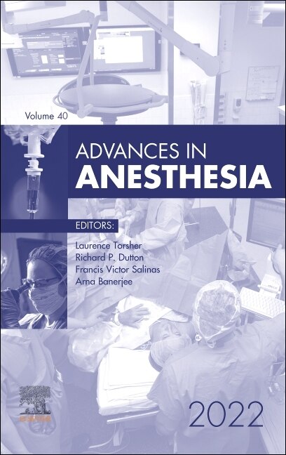 Couverture_Advances in Anesthesia, 2022