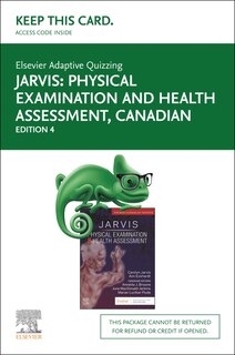 Couverture_Elsevier Adaptive Quizzing for Physical Examination and Health Assessment, Canadian(Access Card)