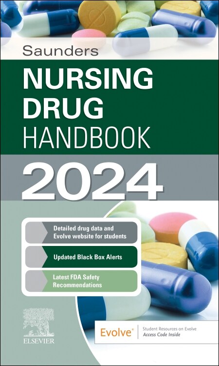 Front cover_Saunders Nursing Drug Handbook 2024