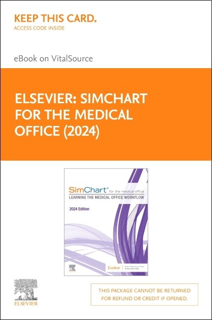 Front cover_SimChart for the Medical Office (2024) - Elsevier E-Book on VitalSource (Retail Access Card)