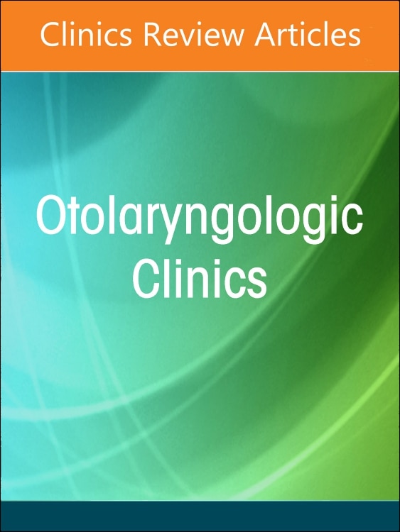 Front cover_Artificial Intelligence in Otolaryngology, An Issue of Otolaryngologic Clinics of North America