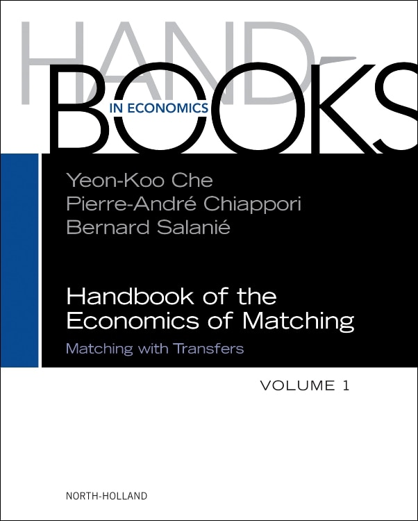 Front cover_Handbook of the Economics of Matching