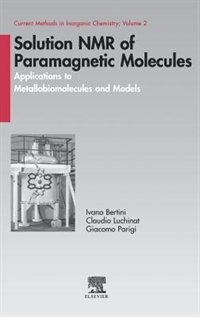 Front cover_Solution Nmr Of Paramagnetic Molecules
