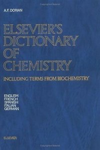 Couverture_Elsevier's Dictionary of Chemistry