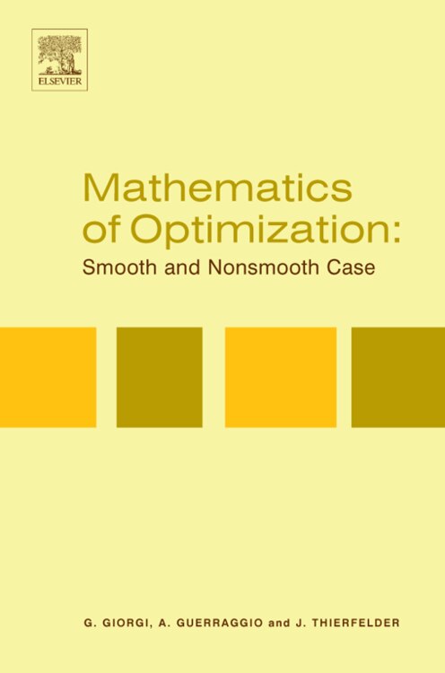 Front cover_Mathematics of Optimization
