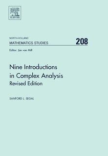 Couverture_Nine Introductions in Complex Analysis - Revised Edition