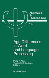 Couverture_Age Differences In Word And Language Processing