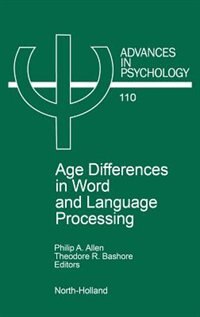 Couverture_Age Differences In Word And Language Processing