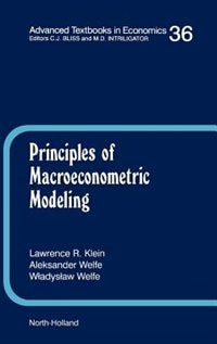 Principles Of Macroeconometric Modeling