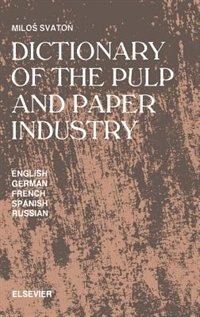 Couverture_Dictionary Of The Pulp And Paper Industry