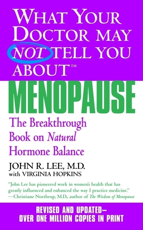 Couverture_What Your Doctor May Not Tell You About Menopause (TM)