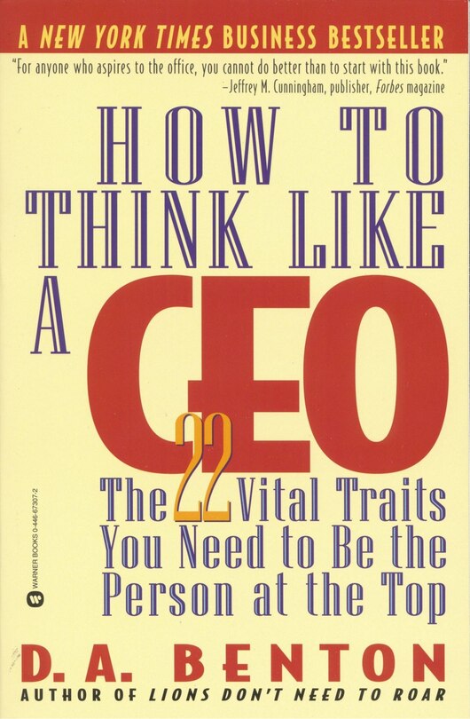 Front cover_How To Think Like A Ceo