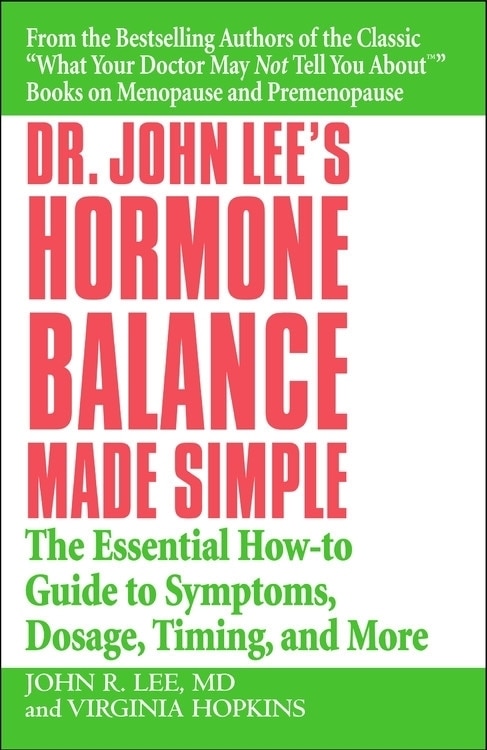 Front cover_Dr. John Lee's Hormone Balance Made Simple