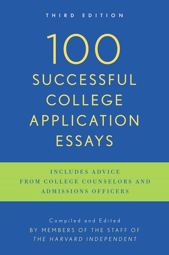 Front cover_100 Successful College Application Essays