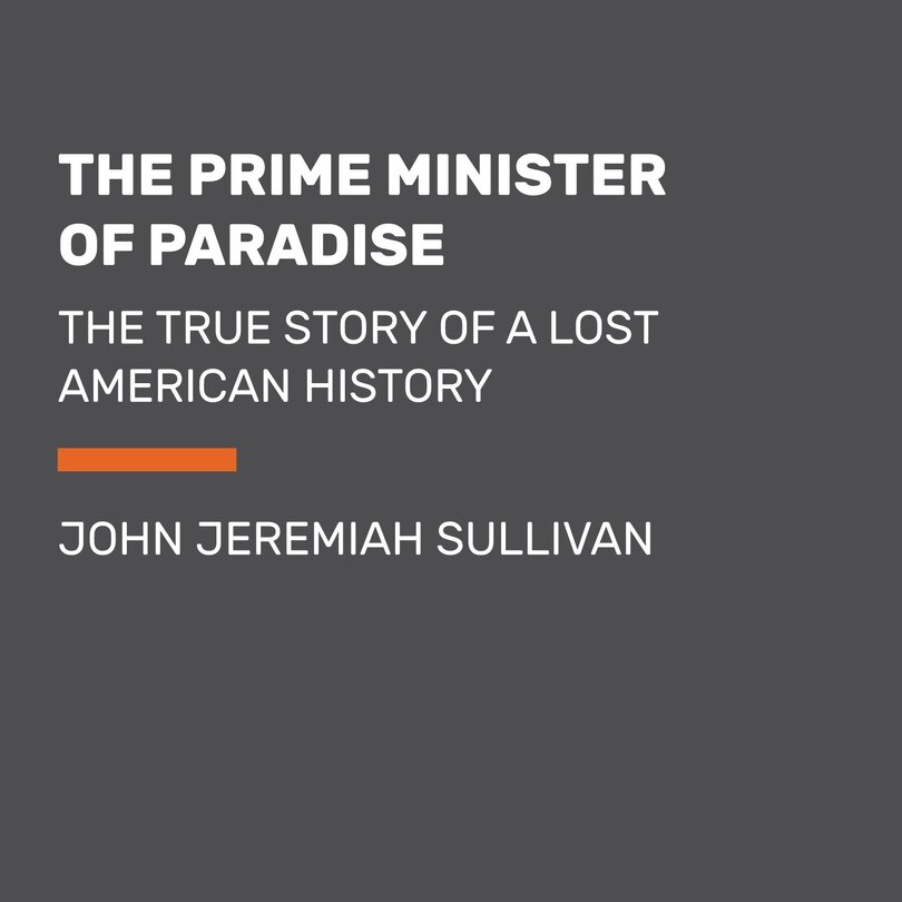 Front cover_The Prime Minister Of Paradise