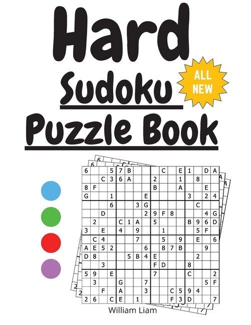 Front cover_Hard Sudoku puzzle 50 challenging sudoku puzzles to solve 4*4 sudoku grid